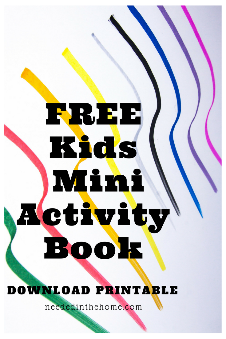 Free 6 Page Kids Activity Book Printable For Home School Activities Free 6 Page Kids Activity Book Printable For Home School Activities