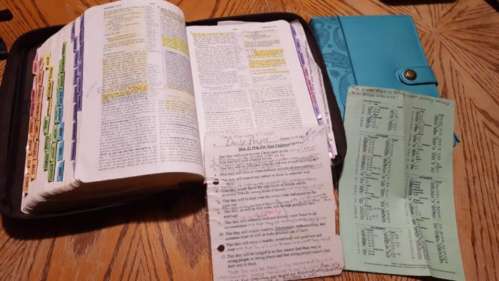 Open Bible Study Notes Prayer Journal Prayer List