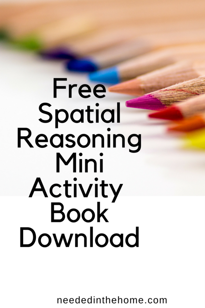 Free Spatial Reasoning Printable Download Mini Activity Book