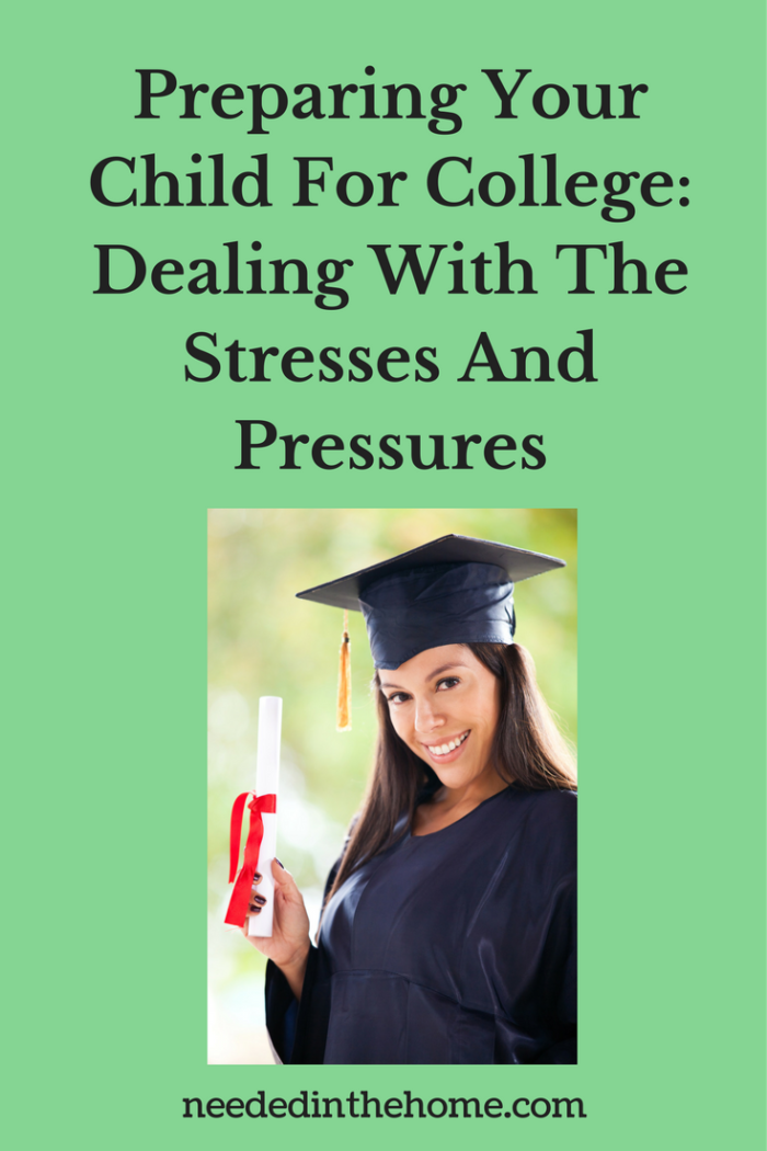 college bound girl with cap and gown and diploma Preparing Your Child For College: Dealing With The Stresses And Pressures