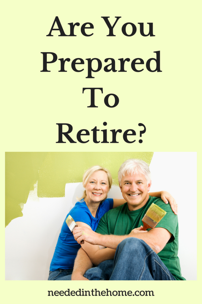 senior woman and man sitting with paintbrushes painted wall Are You Prepared To Retire? neededinthehome.com