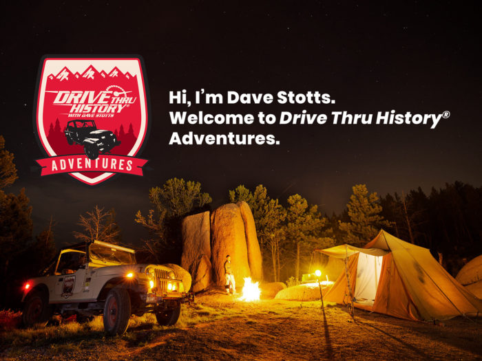 campsite photo with jeep Dave Stotts Drive Thru History Adventures Hi, I'm Dave Stotts welcome to Drive Thru History Adventures 