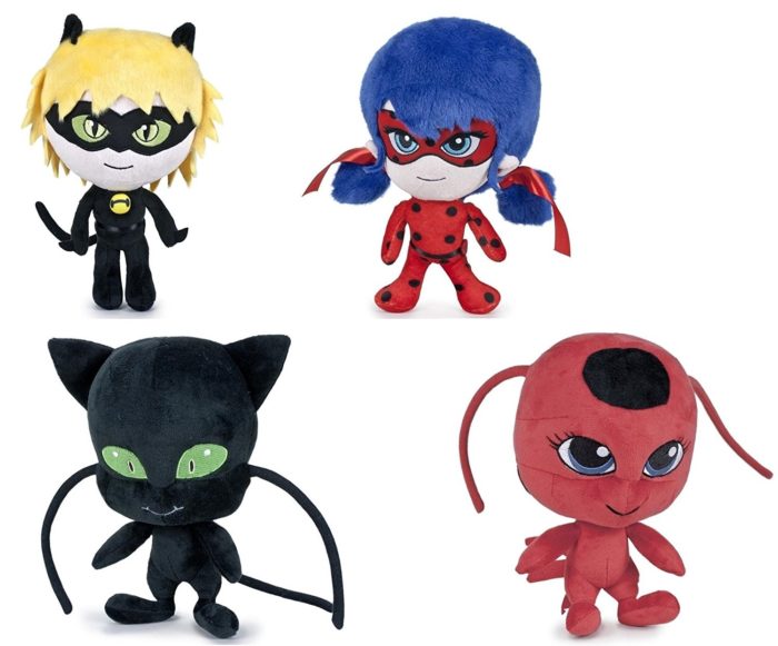 Cat Noir Ladybug Plagg Tikki Miraculous Plush Toy