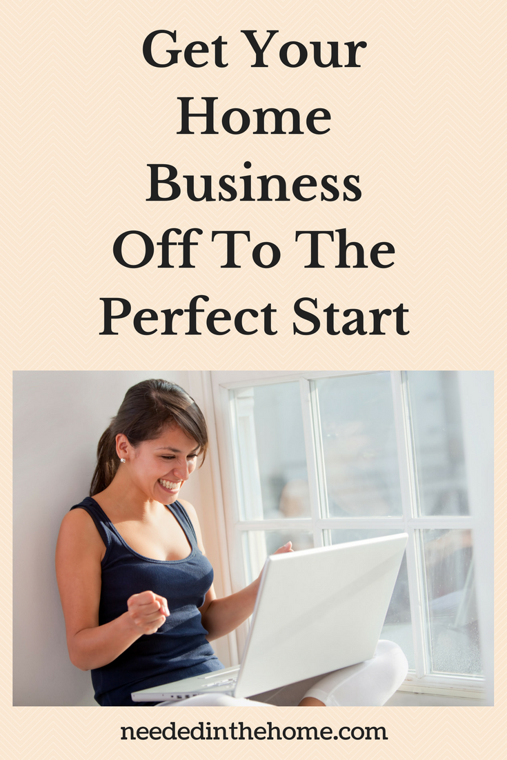 How You Can Get Your Home Business Off To The Perfect Start woman happy looking at laptop neededinthehome
