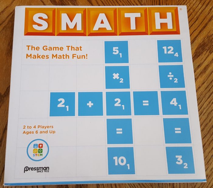 review of Goliath Games Smath the game that makes math fun box cover