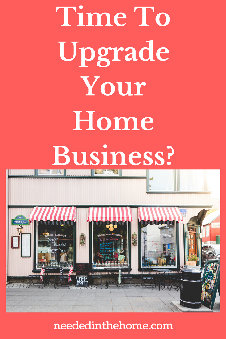 Time to Upgrade Your Home Business? image store front with striped awning neededinthehome