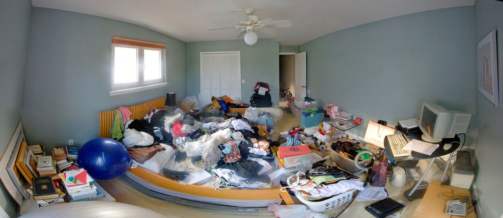 Home stays clean image very messy bedroom