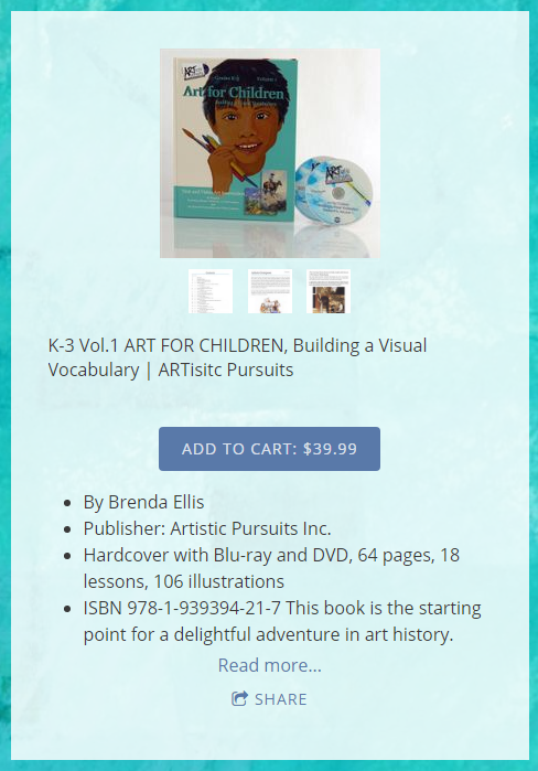 Product Review of ARTistic Pursuits image book details including price