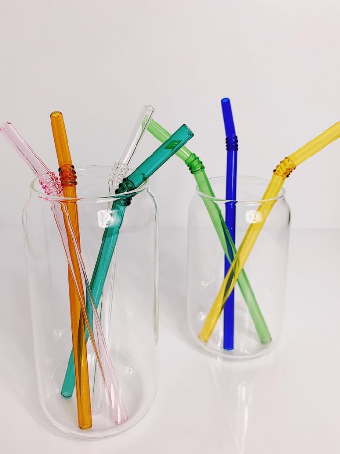 reusable straws for sale online colorful glass straws with bent tip in glass vases