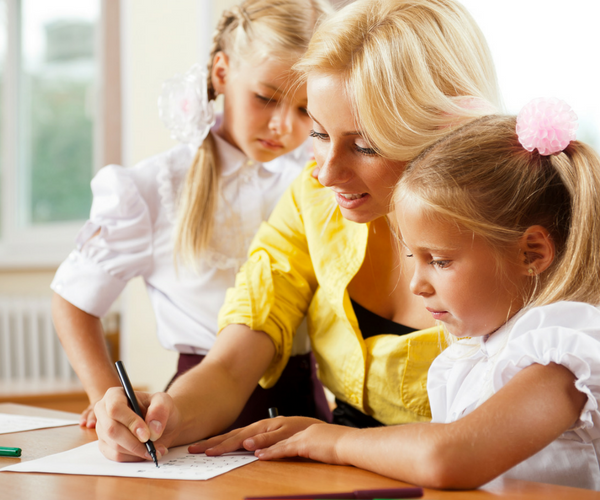 To be great teachers a homeschooling parent learns with her two daughters