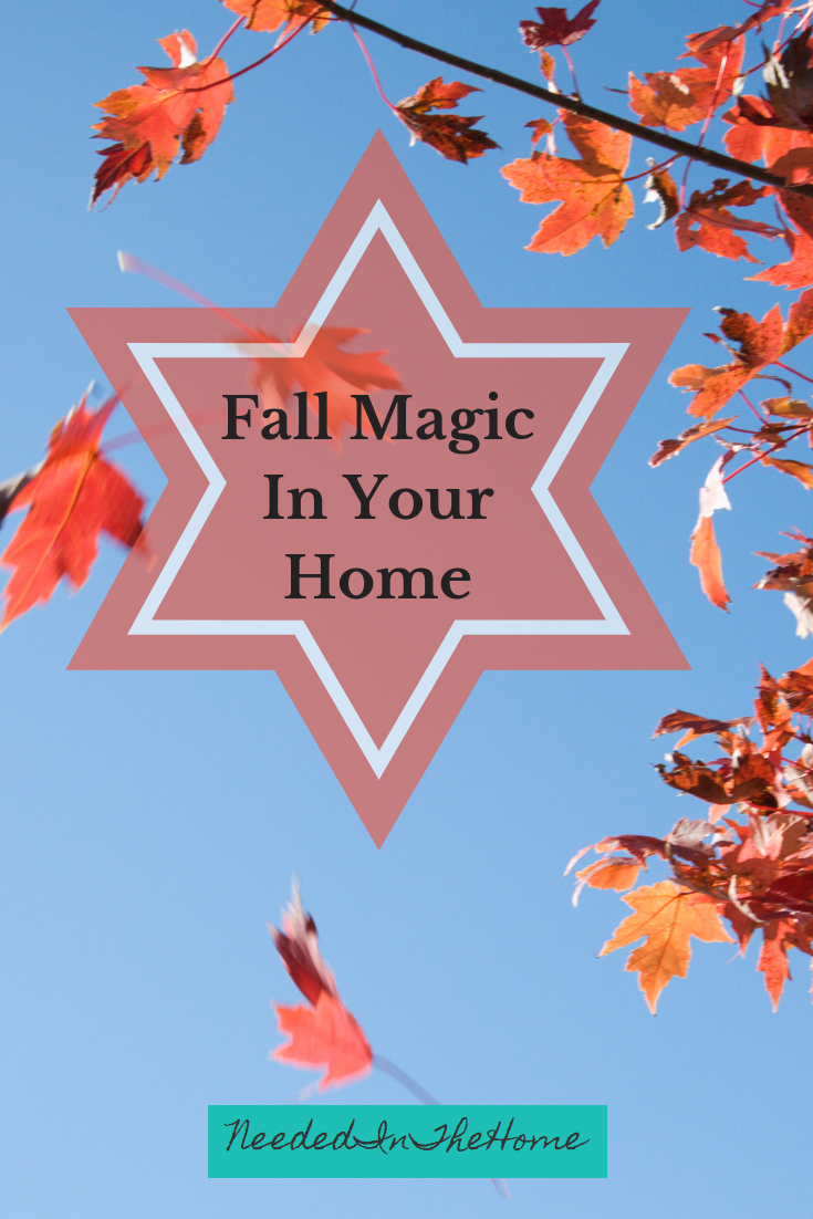 A Bit Of Fall Magic In Your Home orange leaves falling neededinthehome