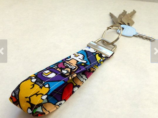 Waluigi Gift Ideas keychain fabric key chain