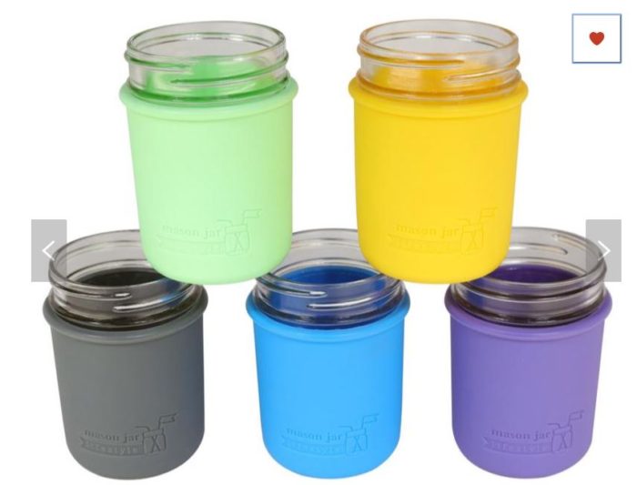 Mother's Day gift ideas for your wife silicone cozies for glass mason jars