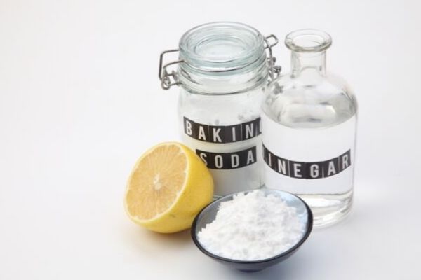 Save money on cleaning supplies with baking soda vinegar lemon