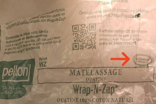 Pellon wrap n zap microwave friendly product packaging microwave potato bag
