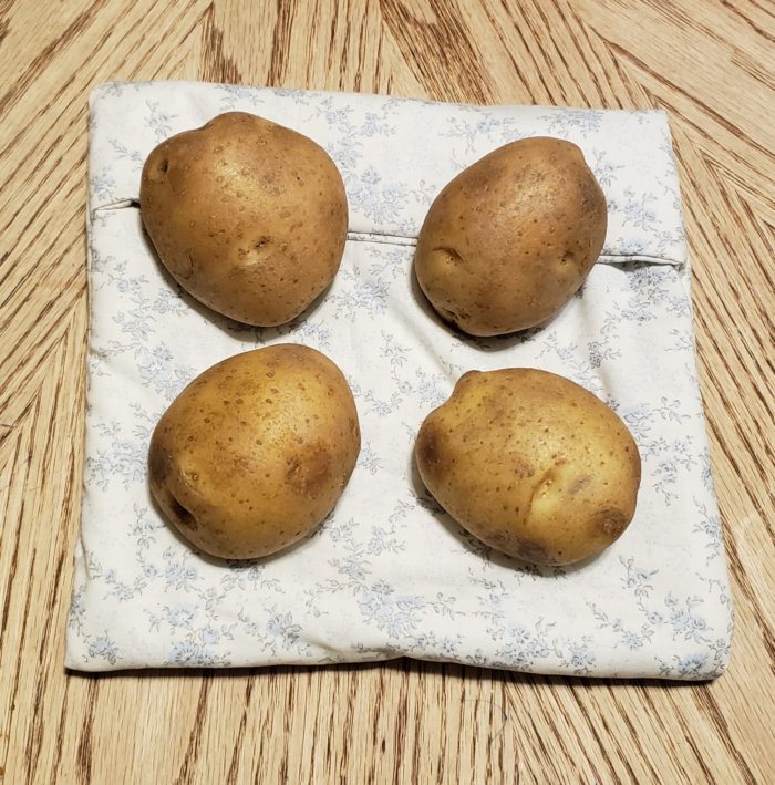 Easy Microwave Potato Bag Instructions - Perfect Baked Potatoes In Minutes  ⋆ Hello Sewing