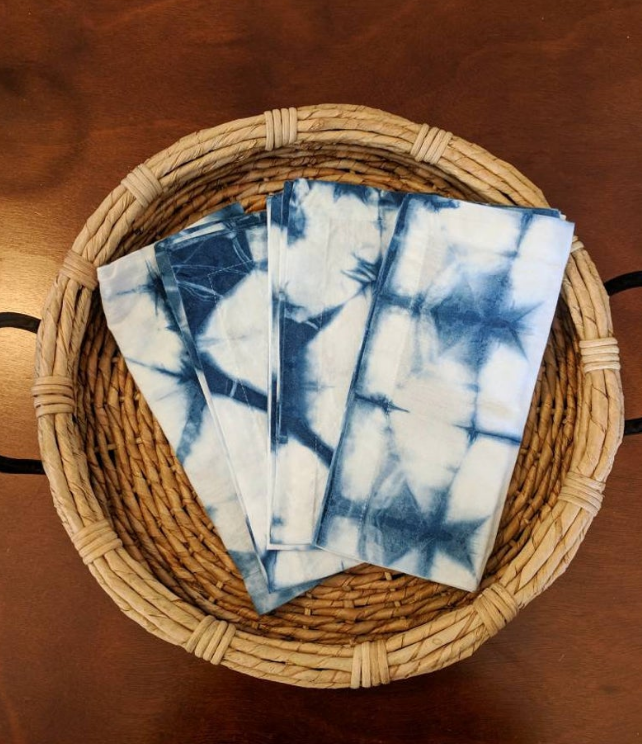 reusable items to get cloth napkins in tie dye design