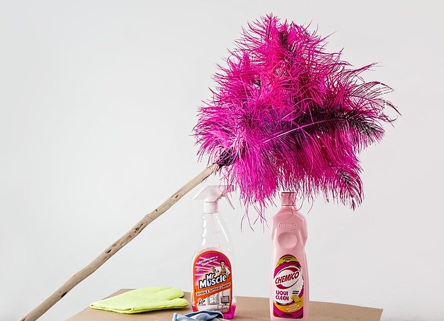 feather duster cleaning spray dusting glove cloth