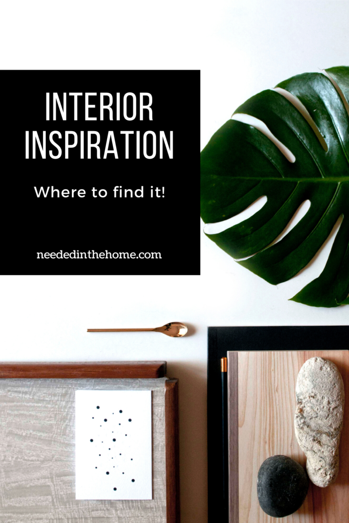 pinterest-pin-description interior inspiration where to find it leaf rocks wooden spoon abstract art decor