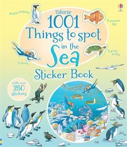 usborne 1001 things to spot in the sea sticker book with over 250 stickers