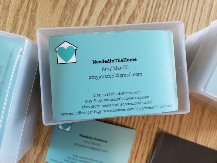 magnetic business cards and plastic case neededinthehome