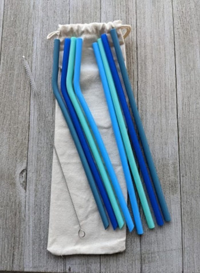 reusable straws for sale online blue set
