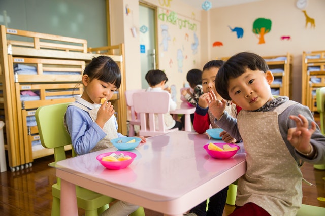 prepare your kid for school kindergarten class snack table bowls food