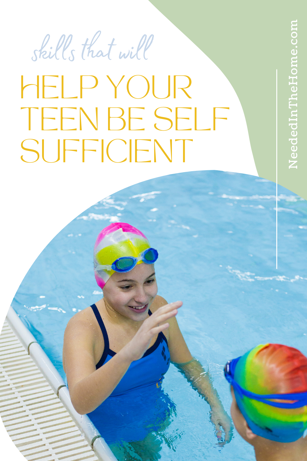 pinterest-pin-description skills that will help your teen be self sufficient teen boy teen girl swimming pool neededinthehome