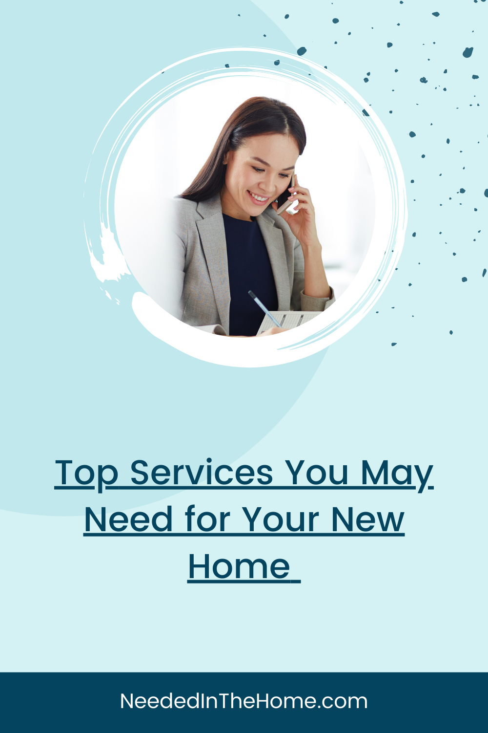 pinterest-pin-description top services you may need for your new home woman calling service providers neededinthehome