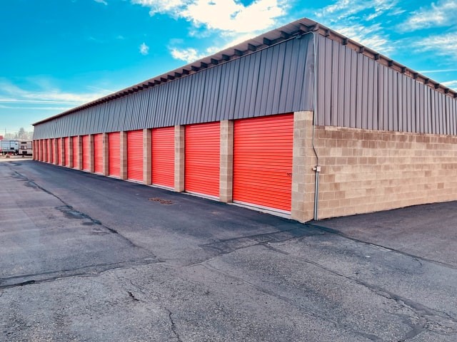self storage can improve your life storage unit facility with red doors