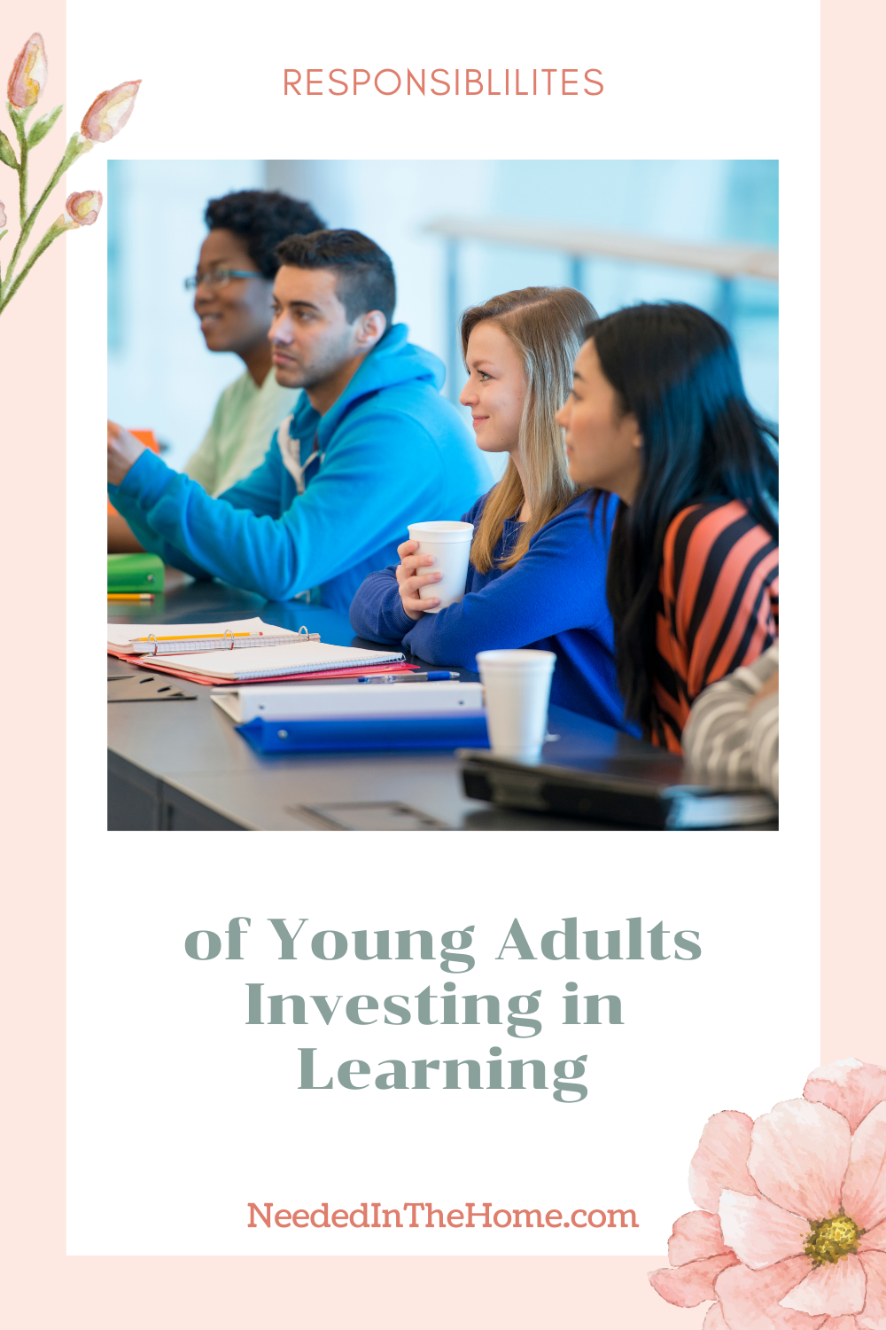 pinterest-pin-description responsibilities of young adults investing in learning neededinthehome