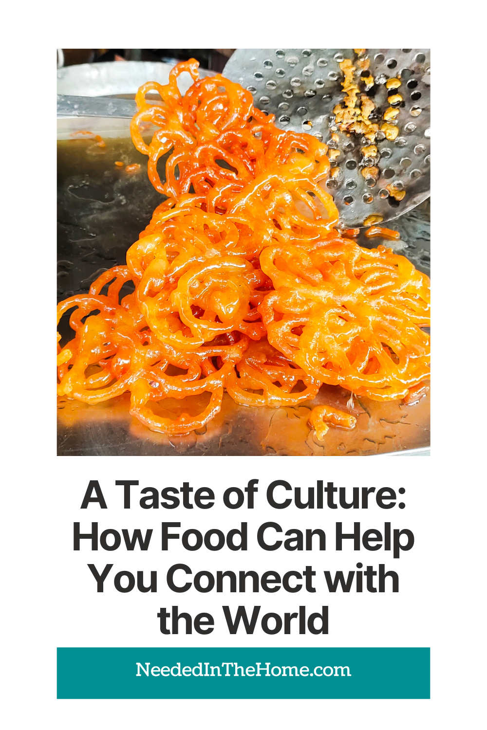 pinterest pin description a taste of culture how food can help you connect with the world jalebi being cooked in a pan neededinthehome
