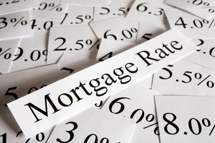 understanding home buying process papers with words that say mortgage rate and different percentage amounts