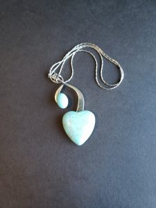 magnetude jewelry twist silver base with turquoise stones attached
