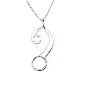magnetude jewelry twist silver base front