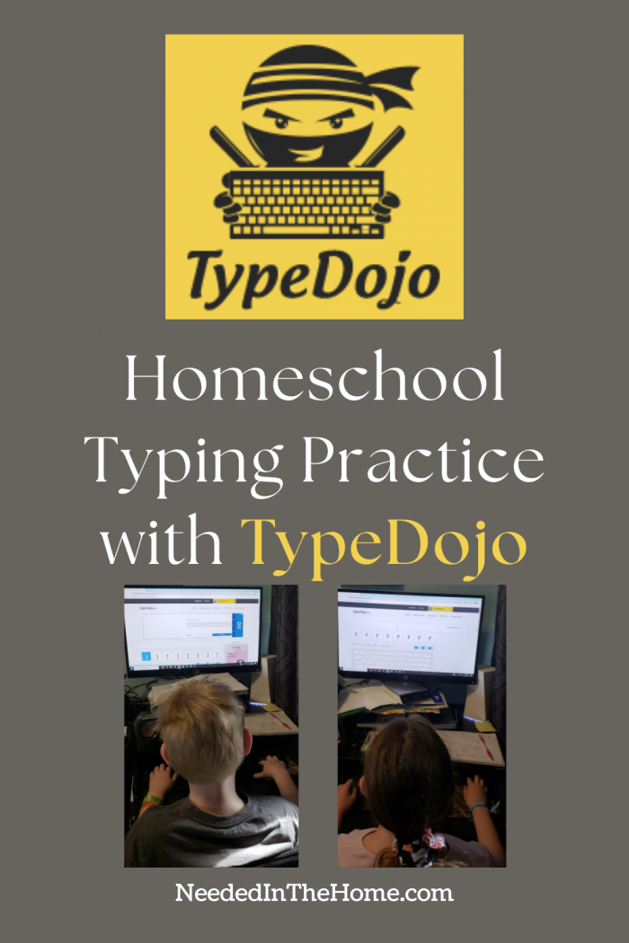 pinterest pin description typedojo homeschool typing practice with typedojo boy and girl doing typing lessons online neededinthehome