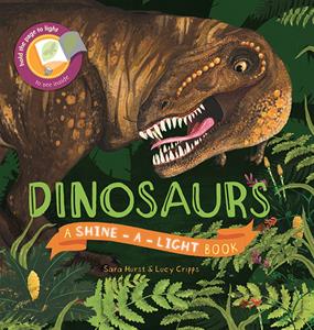 dinosaurs book cover from shine a light books available at paperpie
