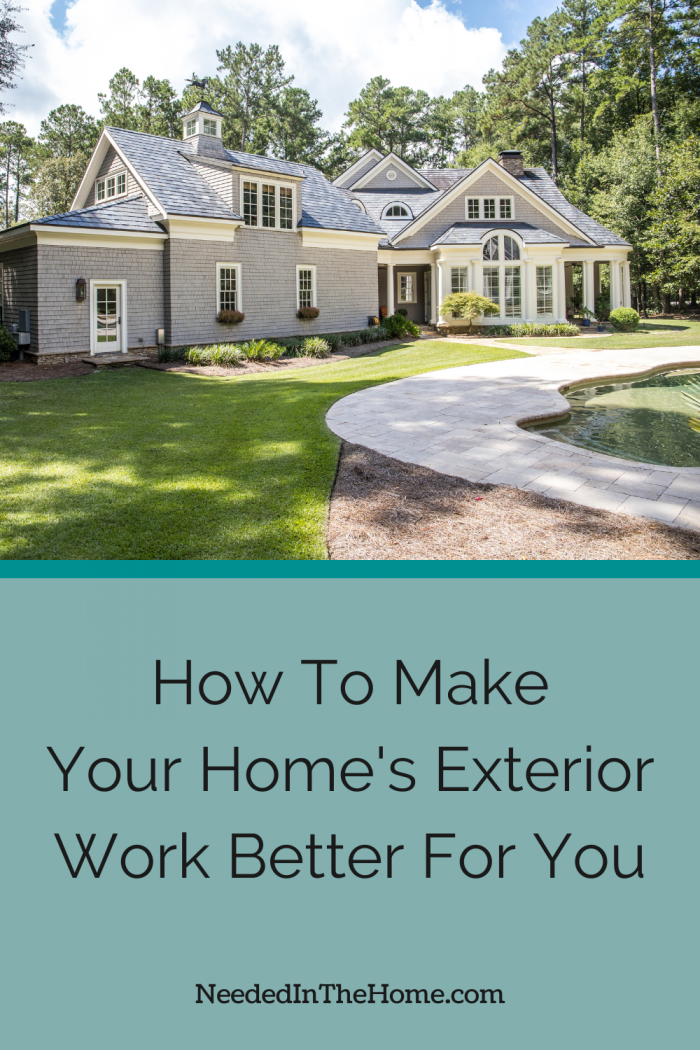 pinterest pin description how to make your home's exterior work better for you front of two story home in country setting neededinthehome