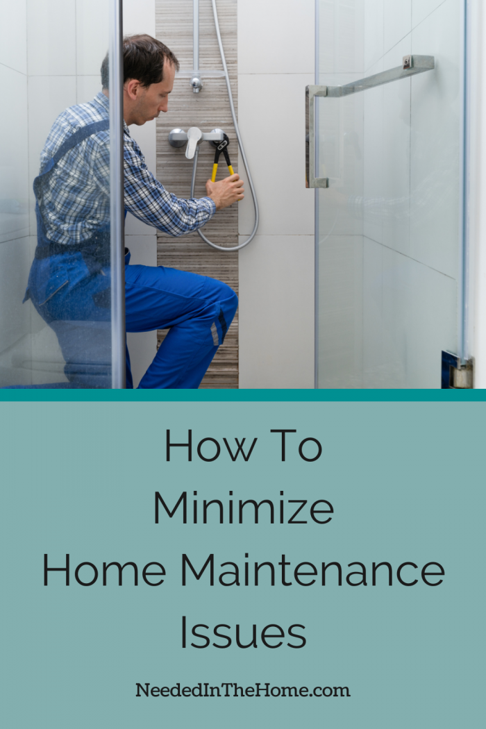pinterest pin description how to minimize home maintenance issues man fixing faucet in shower stall neededinthehome