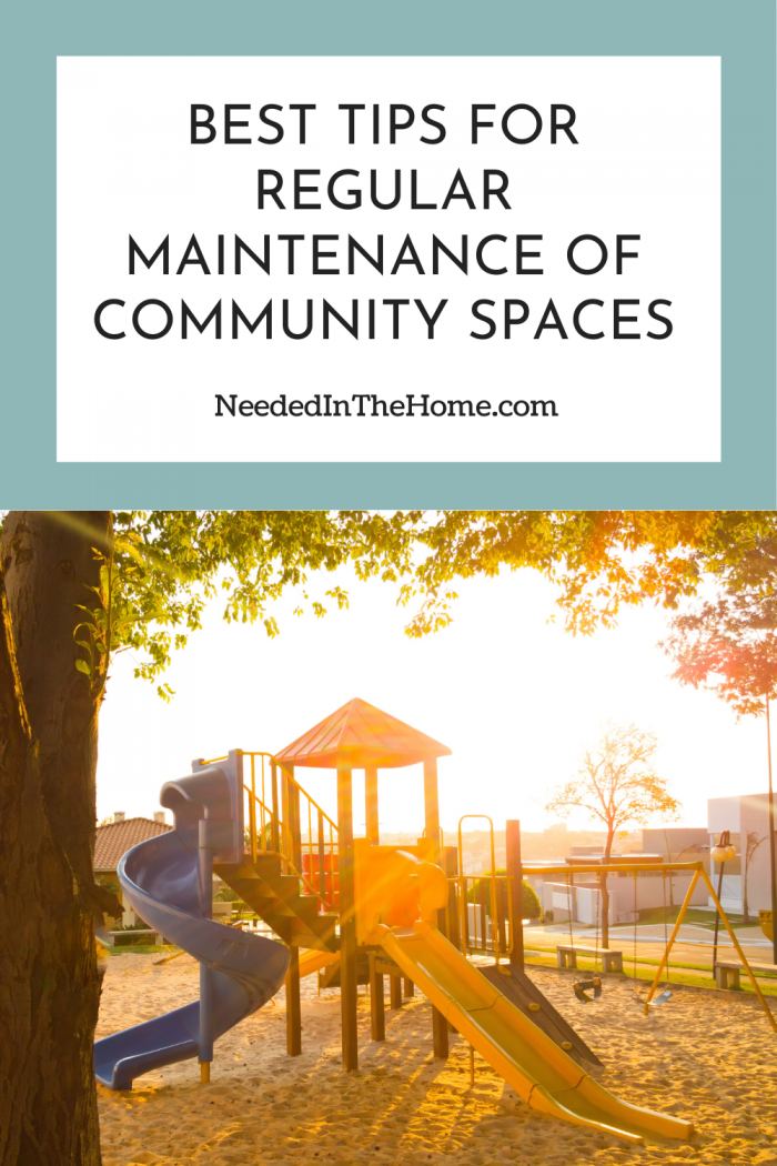 pinterest pin description best tips for regular maintenance of community spaces playground in a neighborhood