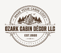 make your cabin cozy ozark cabin decor llc est 2020 logo