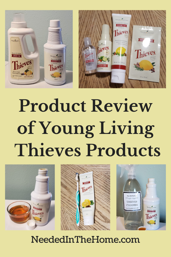 product review of young living thieves products laundry soap cleaner hand sanitizer fruit and veggie spray dentarome plus aromabright toothpaste neededinthehome