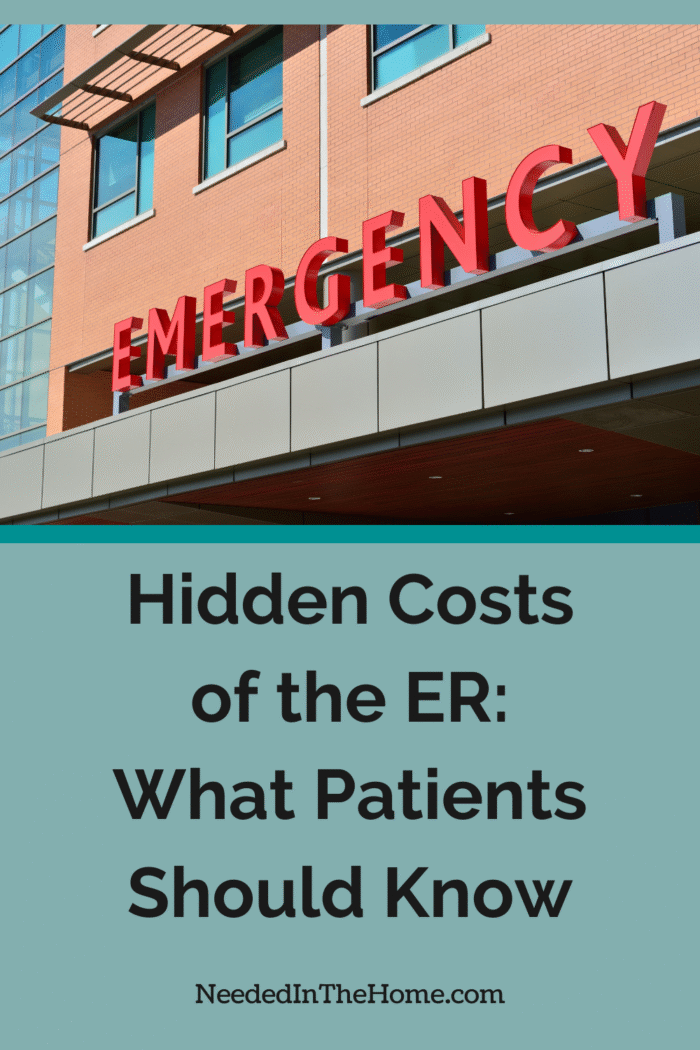 emergency sign attached to building hidden costs of the er what patients should know neededinthehome