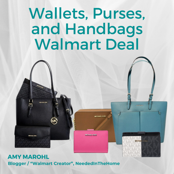 wallets purses and handbags walmart deal michael kors brand amy marohl blogger walmart creator neededinthehome