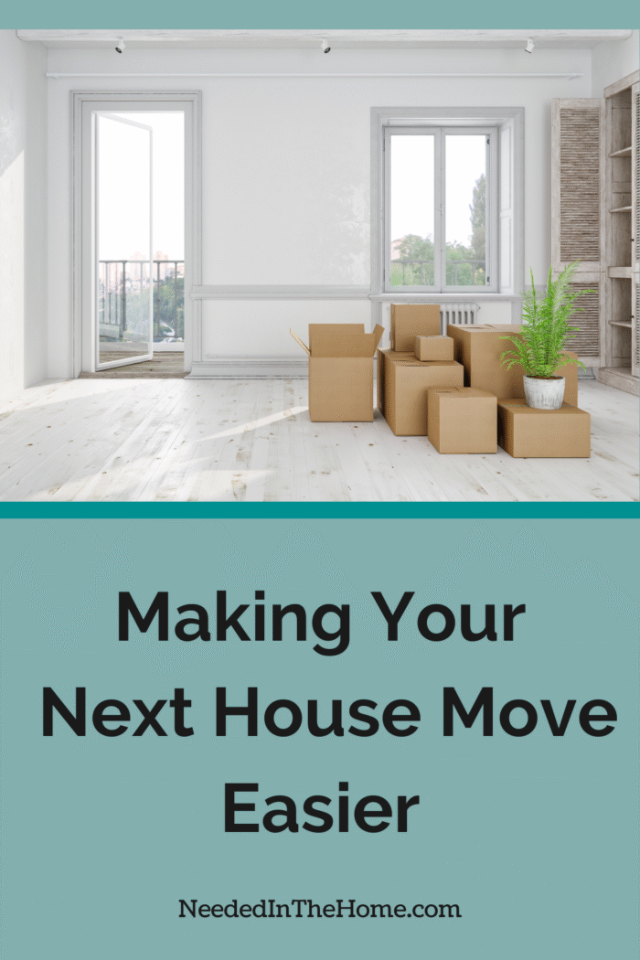 empty room of packed boxes making your next house move easier neededinthehome