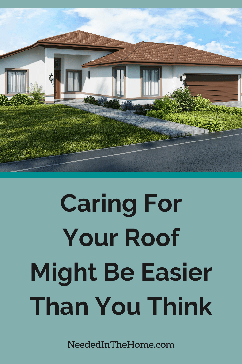 brown tile roof on a white stucco home caring for your roof might be easier than you think neededinthehome