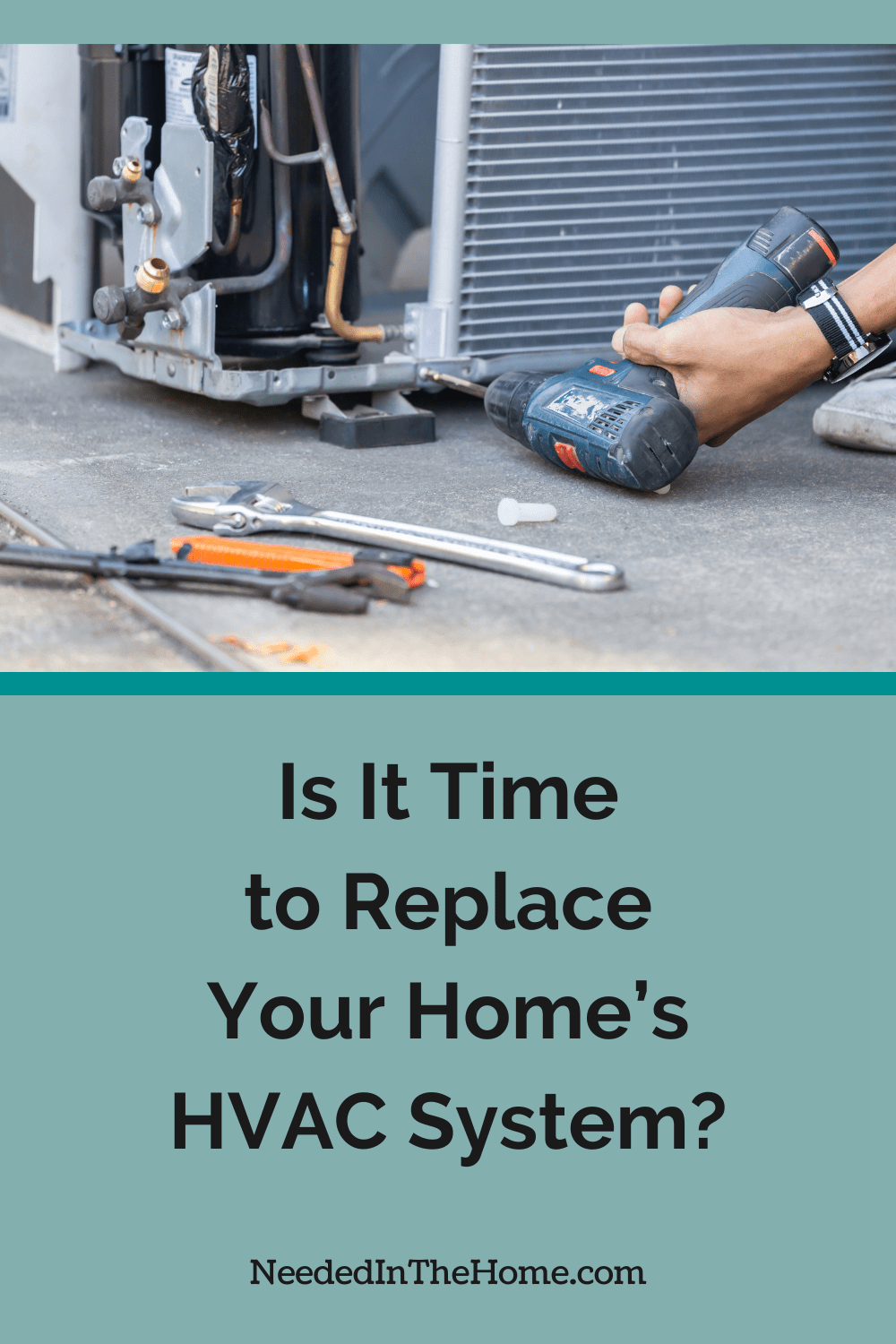 drill unscrewing a furnace from basement floor is it time to replace your homes hvac system neededinthehome
