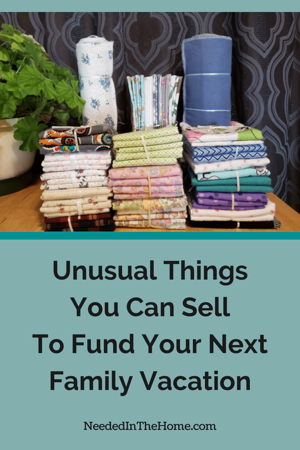 unpaper towels next to a plant unusual things you can sell to fund your next family vacation neededinthehome