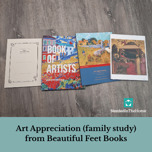 art notebook book of artists teacher guide and art card art appreciation family study from beautiful feet books