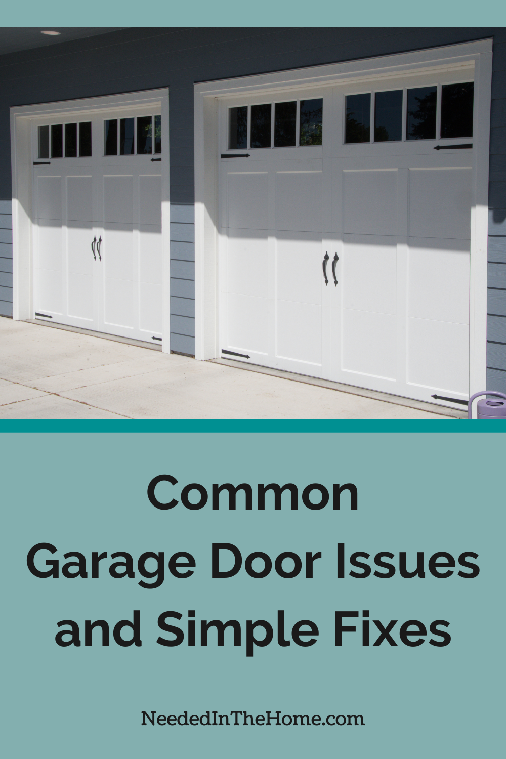 Lots of common garage door issues have easy fixes you can do yourself, without even needing to call for help. matching garage doors with windows on top common garage door issues and simple fixes neededinthehome